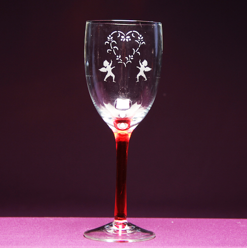 Angel Love Wine Glass